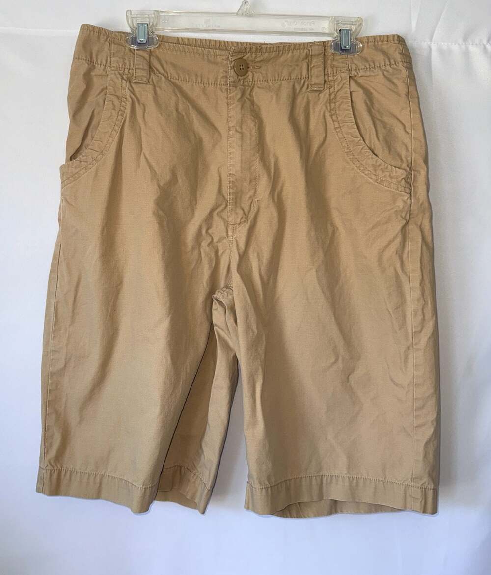 Timberland Men's Khaki Chino Shorts Size 33 Preppy Light Academia Y2K